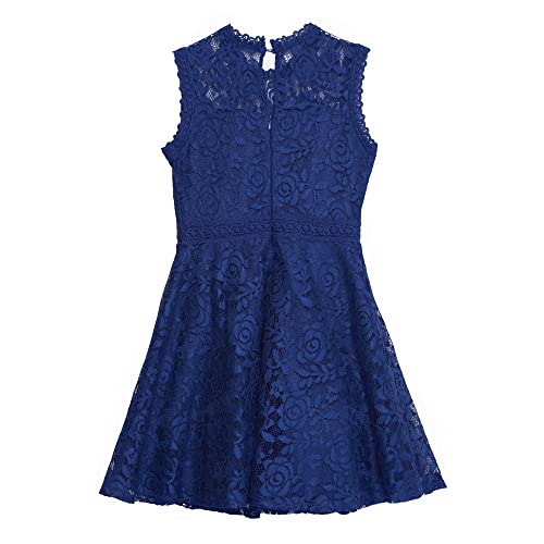 Beautees Girls' Sleeveless Fit and Flare Lace Dress2