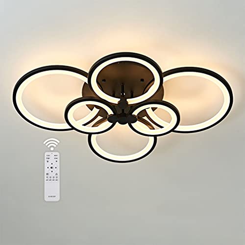 Plafonnier LED 89W télécommande luminaire salon chambre moderne