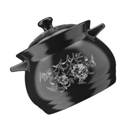 TOYANDONA Cazuela De Cerámica Para Estofado De Exquisita Cazuela De Cerámica Lisa Para Hacer Sopa Casera Para Cocina