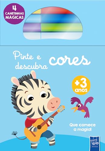 Pinte e descubra cores – Zebra:
