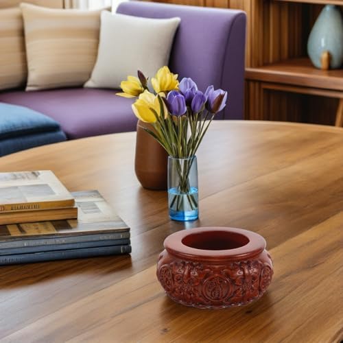 Cuenco decorativo de madera para la buena suerte en el salón 7