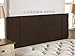 Cabecero de cama (felpilla), diferentes medidas, marrón, 1,83 m Super King Size