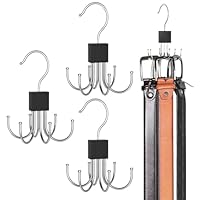 Portacinture In Legno Con 12 Ganci - Organizzatore Per Cinture, Cravatte E Sciarpe
