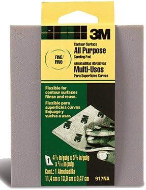 3M 5-1/2 in. L x 4-1/2 in. W x 3/16 in. 120 Grit Fine Sanding Sponge