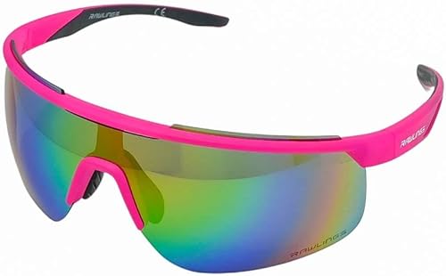 Rawlings Gafas de sol retro Vaporwave Baseball Shield color rosa neón