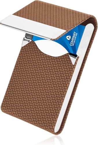 Genuine Leather Wallet for Men, Slim Bifold RFID Blocking with ID Window, Extra Large Capacity Card Holder, Stylish and Secure (Coffee)