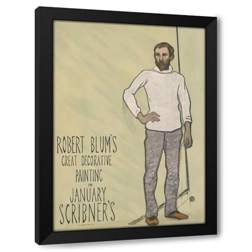 ArtDirect Robert Blum’s great decorative painting in January Scribner’s (1895-1896) Custom Framed Art Print Giclee Print or Canvas Options with Various Sizes and Customization by William Sergeant Kendall