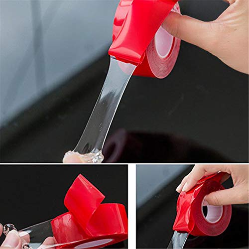 QQWA Ruban Adhésif Réutilisable, Ruban Double Face pour Un Collage Instantané Fiable, Ruban Adhésif Polyvalent, Bandes Adhésives pour Usage Intérieur/Extérieur, 6 mm Cover