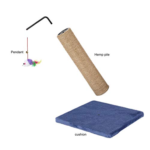 Moldura para escalada de árvore de gato para animais de estimação, brinquedo com brinquedo de sino e