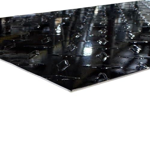 12" x 36" Black Diamond Plate Aluminum Sheet, 16 Gauge .050" Thick, Painted One Side, 3003 Alloy - Protective, Door Foot Guard, Work Bench