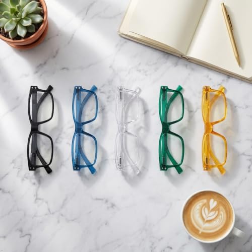 Image of Eyekepper Reading Glasses for Women, Readers Men, 5pk Stylish Designer 2.5