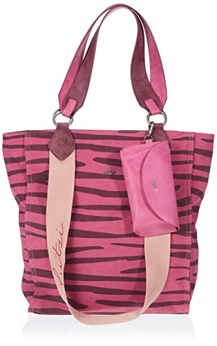 Fritzi aus Preussen Izzy02 Canvas, Shopper para Mujer, Rosa Cebra, Talla única