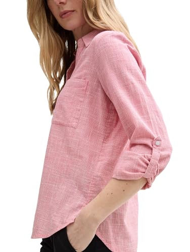TOM TAILOR Damen Bluse mit Brusttaschen aus Baumwolle 3