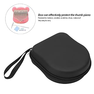 17 Touches Kalimba Pouce Piano Dessin Animé Portable Doigt Piano Érable Enfants Adultes Cadeau Instrument De Musique… – Image 5