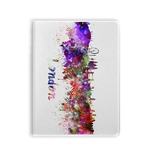 Carnet de notes Londres illustration aquarelle : papeterie fine et couverture souple
