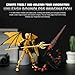 Pekuality T13 Figure & Titan 13 Toys Yellow（3D Printed Action Figures Assembly Completed）（Multi-Jointed Movable）（Angel Designs Includes Various Accessories） Dummy T 13 Figures Desk Decoration 5.5in