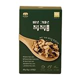MUSHROOM MARU Dried Mixed 5-Mushrooms Chopped Blend 1.68oz (8-Pack, 0.21oz Each), Mushroom Flakes, Easy Cooking, Long Shelf Life, Korean Culinary Essential