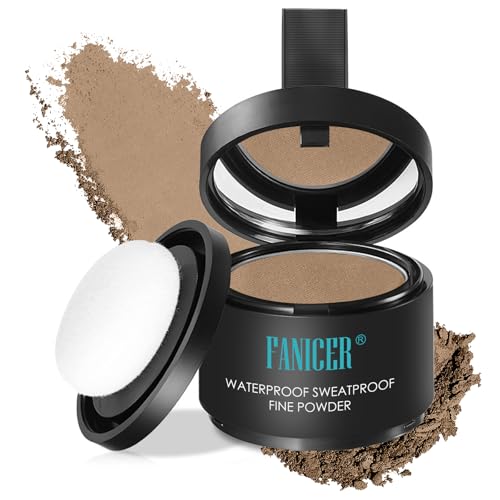 Retoca Raíces,Retocador de raíces en polvo,Corrector para Densificar El Cabello, Para Mujeres y Hombres, Uso para Rellenar el Cabello Debilitado para Corregir y Densificar，Café profundo 02