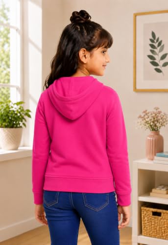 Image of ADBUCKS Girl's Cotton Hooded Sweatshirt