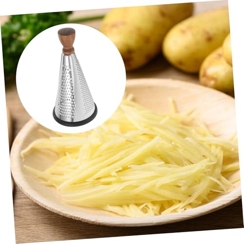 Rallador de Queso Alipis de Acero Inoxidable con Mango de Madera miniatura 6