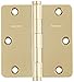 Baldwin 1435003I Radius Mortise Hinge, Lifetime Brass