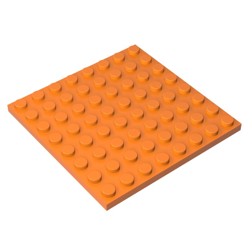 GDS-528 Compatible with LEGO 41539 Foundation Plate 8x8, Orange, 10 PCS — image 1