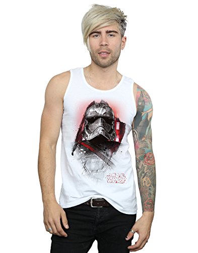 Star Wars Men's The Last Jedi Captain Phasma Brushed Vest XX-Large White