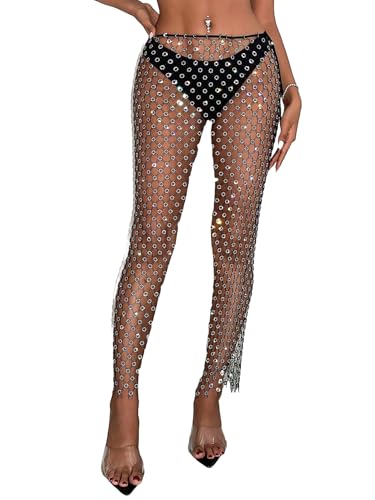 Robe en strass haut de gamme à jupe fendue pour soirée chic