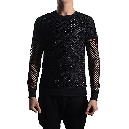 ミュージシャン muque game long T-shirt mesh Amazon.com: YM YOUMU Men See Through Fishnet Mesh Shirt Long