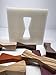 Exotic Premium Wood Bow Tie Inlays with Router Template 3 x 1 x 1/2 inches 12 Pack, Unfinished
