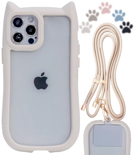 Amazon.co.jp: LIISEA iphone12 ケース クリア 可愛い 猫耳