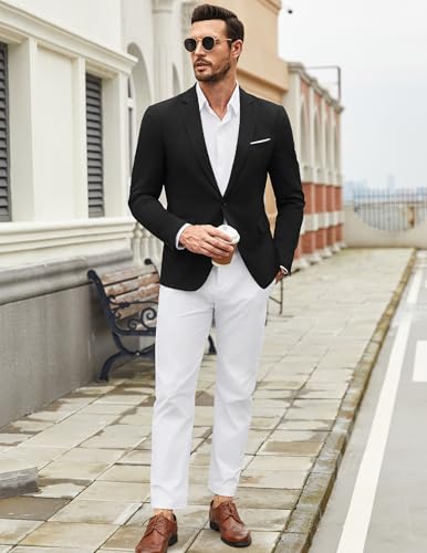 Image of COOFANDY Mens Casual Blazer Suit Jackets One Button Sport Coats Lightweight Business Sports Jackets