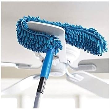 Green Whisper Fan Duster Ceiling Fan Cleaner Duster // Washable Fan Duster for High Ceiling/Mopping Pads