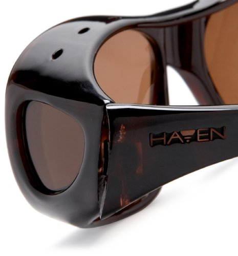 Haven Over-Prescription Sunwear Ranier Sunglasses,Brown Frame/Amber Lens,one size4