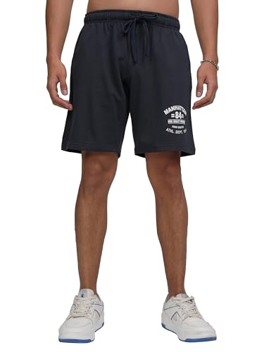 Image of Highlander Men's Slim Fit Regular Shorts | Solid | Strachable Shorts| Mid-Rise| Shorts