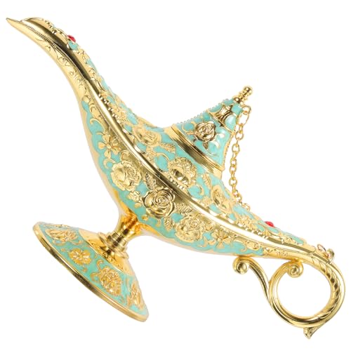 Lampe sculptée style vintage vert clair décoration intérieure