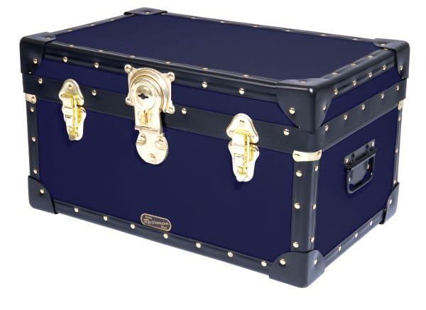 Mossman Tuck Box With Cabin Lock, Home, School, Office Storage Solution (Navy Blue)