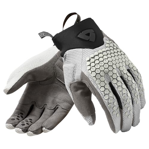 Gants moto REV'IT! Massif gris clair XL textile respirant cross enduro