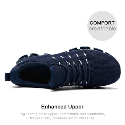 Image of Mens Slip On Walking Shoes Blade Non Slip Tennis Running Shoes Lightweight Workout Breathable Mesh Fashion Sneakers