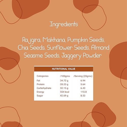 Image of Hearty Eats Rajgira Nut & Seed Calcium Mix Vegan Milk Drink Mix No Preservatives � Ready in Just 2 Minutes