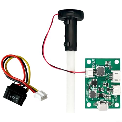 Tidgel Módulo humidificador USB de 5 V CC 108 KHz niebla ultrafina de bajo ruido para ventilador de bricolaje planta casera