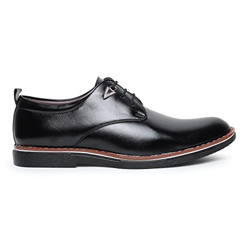 Image of Zixer Synthetic Leather Mens Formal Shoes || Office Formal Shoes Men Stylish|| Formal Shoes for Men Patent Leather Lace Up Party Formal Shoe