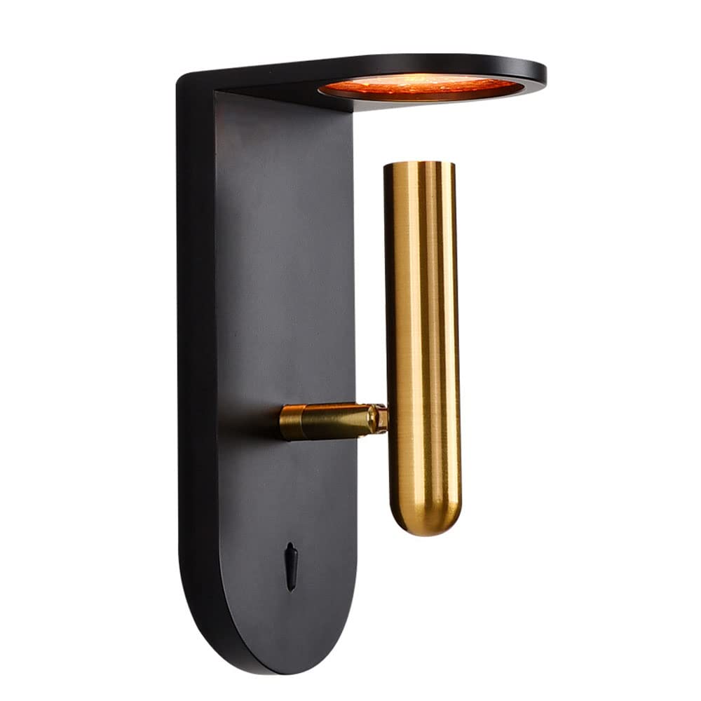HXYSXHJUO LED Wall Light Adjustable Hardwired Sconce with Switch, 3W Bedside Reading Fixture for Bedroom, Modern Mounted Lamp (4000k)