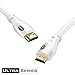 Jadaol HDMI Cable - Ultra High Speed 18Gbps - HDMI 2.0b Ready - 28AWG Video 4K UHD 2160p HD 1080p 3D - Audio Return & Ethernet with Gold Plated Connectors for TV (10 Ft, White)