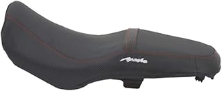 TVS Apache 160 2V Seat Cover for Sweat Free Comfortable Riding| Nylon Thread Stitching for Strength| Bike Riding Accessori... Price In India