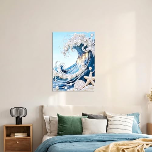 Image of PATPAT 5D Art Pearl Diamond Painting Kit for Adults 30*40cm DIY Wall Decor
