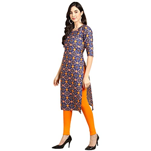 Image of Pinkmint Women's Crepe Digital Print Straight Kurta
