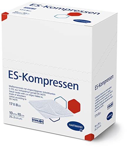 ES KOMPRESSEN steril 10 x 10 cm 8fach 25 x 2 Stk.