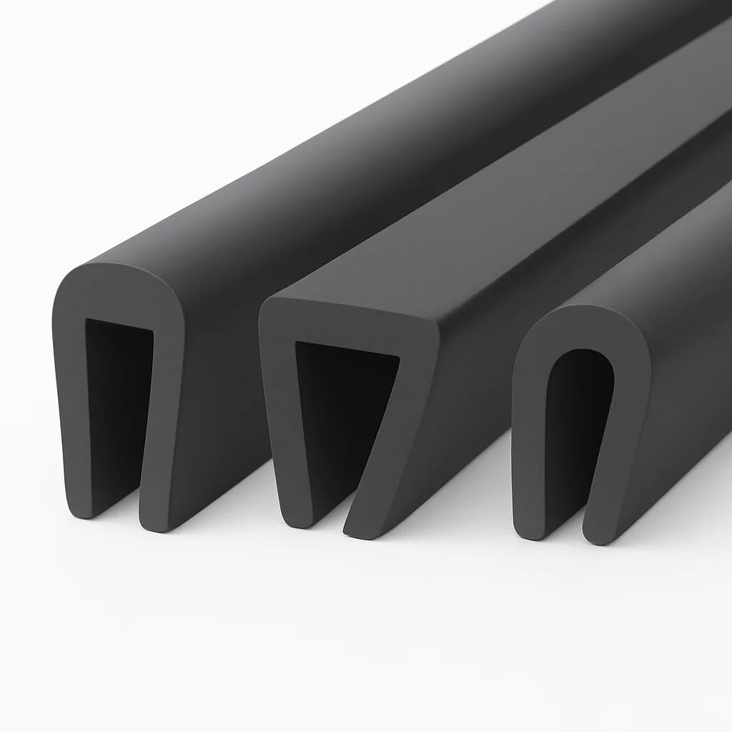 Selbstklebender U-Kantenschutz Aus Gummi – 3 M, 3 Mm, Für Bleche, Türen & Fenster