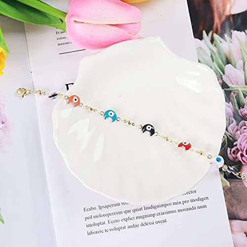 Image of Long tiantian Hand Chain Bracelet Gold Link Finger Ring Slave Bracelet